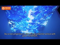 Βόρειο φως Ολογραφική προβολή Sky Screen Immersive Projector Για μουσείο