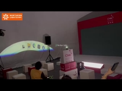 Σκηνή προβολής θόλου αρνητικής πίεσης με διάμετρο 8 m