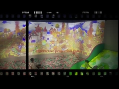 Διαδραστικά παιχνίδια προβολής τοίχου Σπάσιμο μπάλες Διαδραστικό σύστημα προβολής