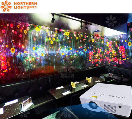 Καλή τιμή 3200 Lumens Διαδραστικός τοίχος προβολέας Immersive τοίχος προβολή KTV διακόσμηση σε απευθείας σύνδεση