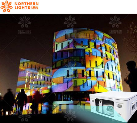 Καλή τιμή HD 3d εσωτερικό διαδραστικό προβολέα μεγάλου επιπέδου για εξωτερική κατασκευή τοίχου σε απευθείας σύνδεση
