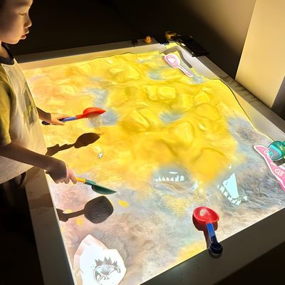 Καλή τιμή 3D ολογραφική προβολή εσωτερικό τραπέζι άμμου Διαδραστικό σύστημα προβολής παιχνιδιών Διαδραστικό παιχνίδι προβολής σε απευθείας σύνδεση