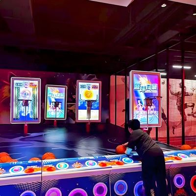 Καλή τιμή Εικονίδιο με LED λειτουργεί με κέρμα, μηχανή παιχνιδιού μπάσκετ σε απευθείας σύνδεση