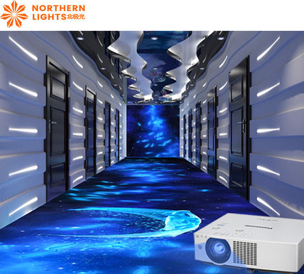 Καλή τιμή 3200 Lumens Διαδραστικός 3D Προβολέας για το δάπεδο για διακόσμηση ξενοδοχείων σε απευθείας σύνδεση