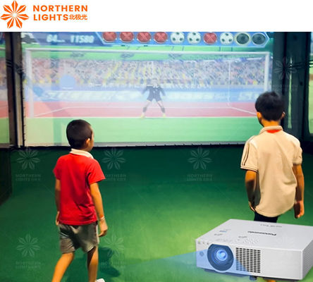 Καλή τιμή Indoor Ar Διαδραστικό ποδόσφαιρο Αθλητικά παιχνίδια προσομοιωτής Παιδιά Indoor Football Games σε απευθείας σύνδεση