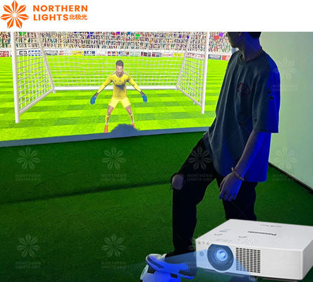 Καλή τιμή Εντός εσωτερικού διαδραστικό AR Soccer παιχνίδι προσομοιωτή Εικονικό ποδόσφαιρο προσομοιωτή σε απευθείας σύνδεση
