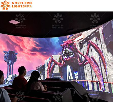 Καλή τιμή 180 μοίρες γυμνό μάτι Arc Screen Immersive Motiom Πλατφόρμα Track Orbit Cinema σε απευθείας σύνδεση