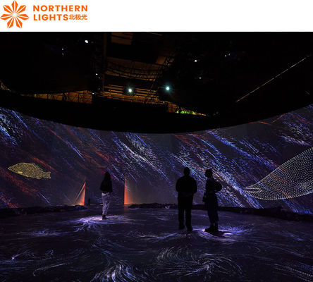 Καλή τιμή Ψηφιακό Μουσείο Τέχνης Έκθεση 3d Immersive Mapping Projector Διαδραστική προβολή σε απευθείας σύνδεση