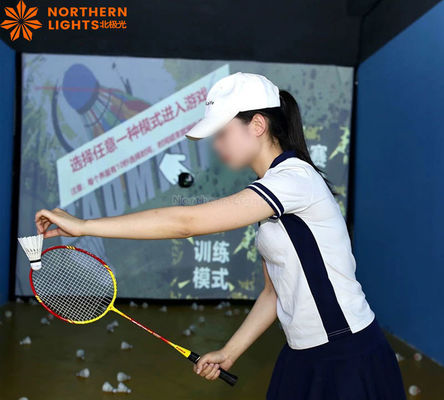 Καλή τιμή Εντός χώρου Badminton εξοπλισμός γυμναστικής Εικονικής Πραγματικότητας προσομοιωτής Εκπαίδευσης Αθλητικό Παιχνίδι σε απευθείας σύνδεση