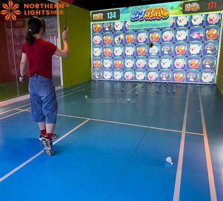 Καλή τιμή Μεγάλη ψηφιακή Αθλητική Αίθουσα Badminton Baseball Projection Simulator Αποσυμπίεση σε απευθείας σύνδεση
