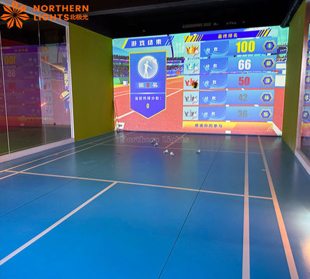 Καλή τιμή Διαδραστική προβολή Badminton Hall προσομοιώνει αυτόματη εκτόξευση σε απευθείας σύνδεση