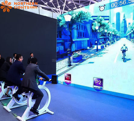 Καλή τιμή Εικονική ποδηλασία γυμναστική Spinning Bike Διαδραστικό έξυπνο πάρκο Αθλητική προβολή γυμναστικής σε απευθείας σύνδεση