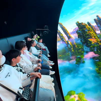 ποιότητας γυμνό μάτι 9D κινηματογράφος 360 Immersive Dome θέατρο 10 παίκτες κίνηση ιπτάμενο σινεμά εργοστάσιο