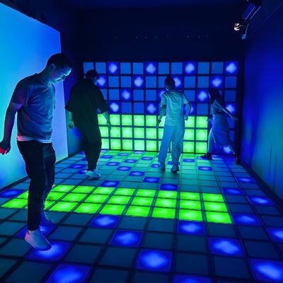 Καλή τιμή Πλακάκια LED χορευτικού πάτωμα Jumping Grid Διαδραστικό παιχνίδι Super Grid Τείχος και πάτωμα σε απευθείας σύνδεση