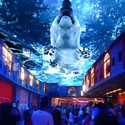 Καλή τιμή Βόρειο φως Ολογραφική προβολή Sky Screen Immersive Projector Για μουσείο σε απευθείας σύνδεση
