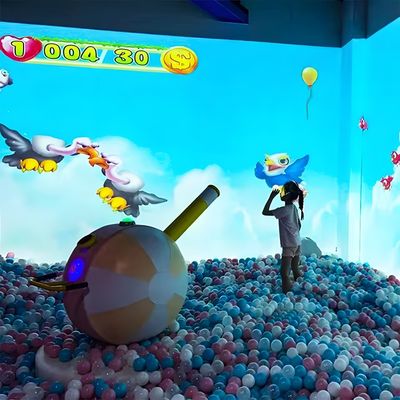 Καλή τιμή 3D Effect Indoor Playground Διαδραστικά παιχνίδια ρίχνοντας τοίχους παιχνίδι προβολής σε απευθείας σύνδεση