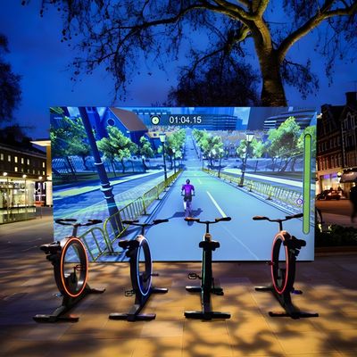 Καλή τιμή Εικονική ποδηλασία γυμναστική Spinning Bike Διαδραστικό έξυπνο πάρκο Αθλητική προβολή γυμναστικής σε απευθείας σύνδεση