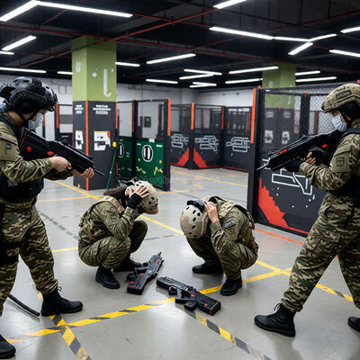 Καλή τιμή Σύστημα εξοπλισμού παιχνιδιού Laser Tag ασύρματο πολλαπλών παικτών, σετ για εξωτερικούς/εσωτερικούς χώρους, αρένα Laser Tag προς πώληση σε απευθείας σύνδεση