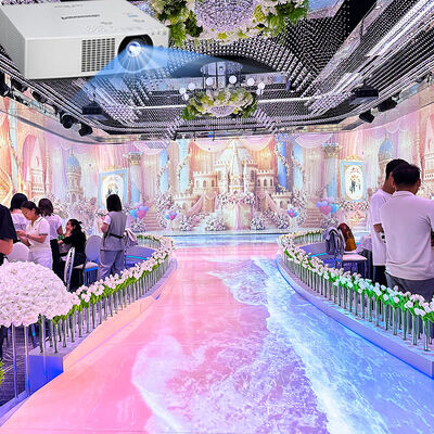 Καλή τιμή Διαδραστικός Τοίχος Προβολής με Φωτεινότητα 5200 Lumens, Ανάλυση 1920*1200 και 1-20 Κανάλια για Διακόσμηση Εστιατορίου/Ξενοδοχείου σε απευθείας σύνδεση