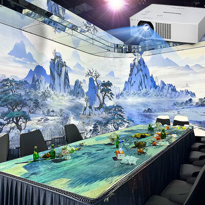 Καλή τιμή 5200 Λούμεν 1920*1200 Ανάλυση 20 καναλιών Σύστημα Immersive Projection Προβολέας ολογράμματος για αίθουσες τραπέζι σε απευθείας σύνδεση