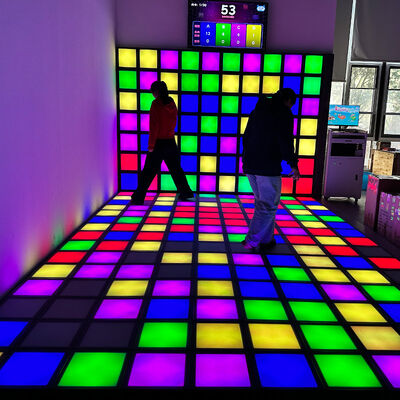 Καλή τιμή 30x30cm RGB Φωτισμός Υπερασπιστικός Διαδραστικός LED πάτωμα Super Grid για πάρκα ψυχαγωγίας σε απευθείας σύνδεση